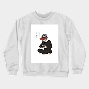 Boy Playing Games Crewneck Sweatshirt